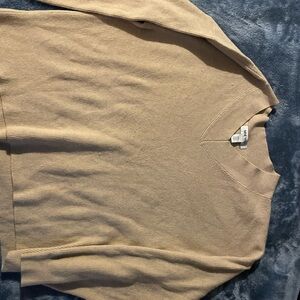 Nine West womens V-Neck Sweater in Beige